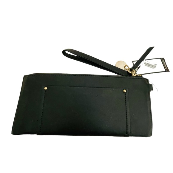 NWT Nine West Elongated Wristlet Accessory in Black Handbag Purse Clutch Gift - Picture 3 of 10